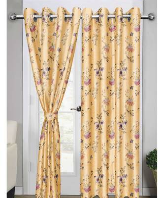 Champagne Polyester Digtal Printed Curtain 2