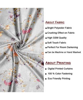 Grey Polyester Digtal Printed Curtain 2