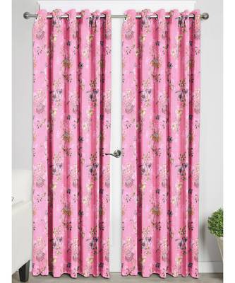 Taffy Pink Polyester Digtal Printed Curtain 2