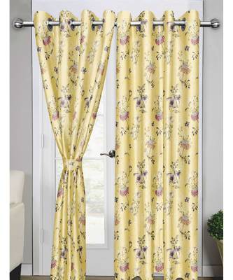 Yellow Polyester Digtal Printed Curtain 3