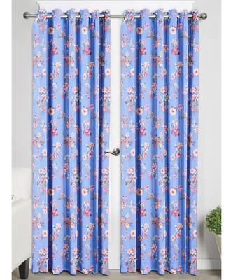 Blue Polyester Digtal Printed Curtain 2