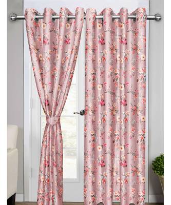 Chalk Pink Polyester Digtal Printed Curtain 2