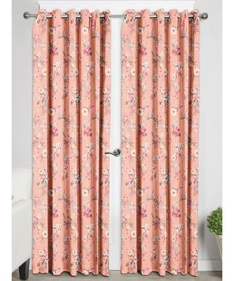 Peach Polyester Digtal Printed Curtain 3