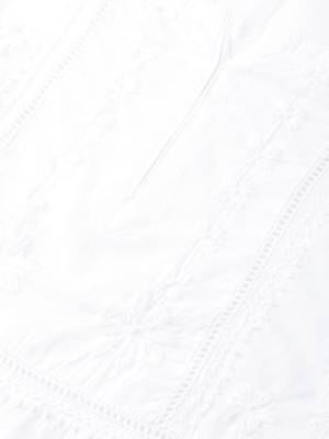 Ada Hand Embroidered White Cotton Lucknowi Chikankari Top 4