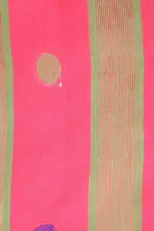 Women's pink cotton silk handloom sarees With Blouse