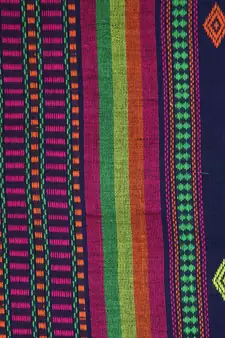 Women's blue pure cotton handloom sarees With Blouse