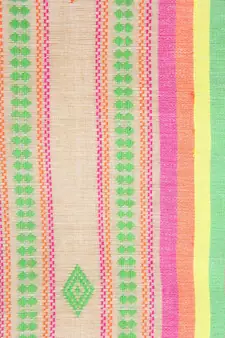 Women's beige pure cotton handloom sarees With Blouse