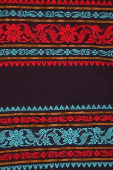Women's navy blue pure cotton handloom sarees With Blouse