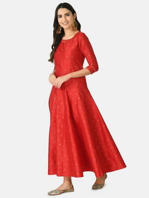 Auretta Fashion Women Printed Anarkali Gown 3