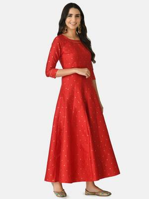 Auretta Fashion Women Printed Anarkali Gown 4