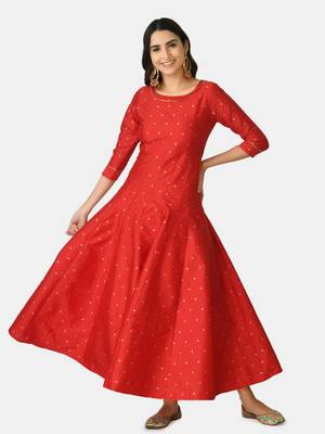 Auretta Fashion Women Printed Anarkali Gown 5