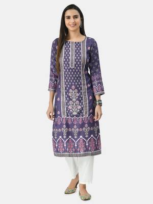 Auretta Fashion Women Printed Winter Kurta 1