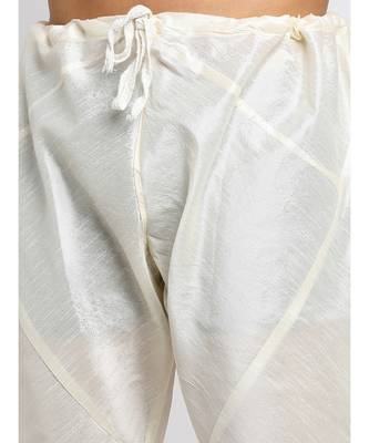 Men Cream Kurta and Churidar with Embroidered Fawn Nehru jacket 2