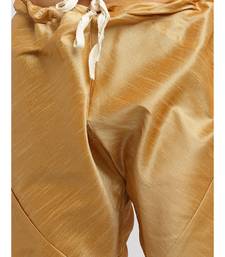 Men Gold Kurta and Churidar with Embroidered Red Nehru jacket