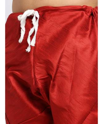 Men Maroon Kurta and Churidar with Embroidered Fawn Nehru jacket 2