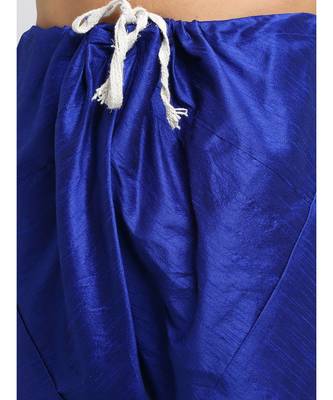 Men Royal Blue Kurta and Churidar with Embroidered Cream Nehru jacket 2