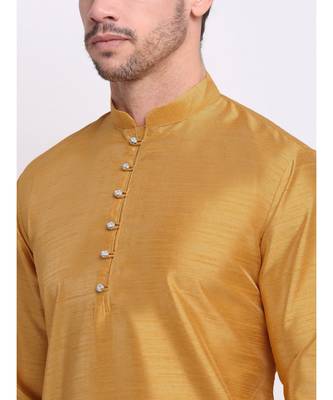Men old Silk Kurta & Churidar with Jacket 4