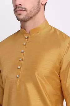 Men old Silk Kurta & Churidar with Jacket