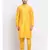 Men yellow Silk Kurta & Churidar with Jacket