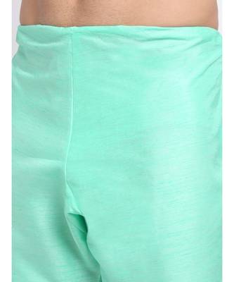 Men Green Silk Kurta & Churidar with Jacket 2