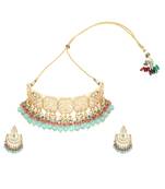 Green kundan necklace-sets
