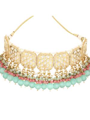 Green kundan necklace-sets 2