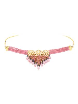Pink kundan necklace-sets 2