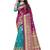 Sareemall Green & Pink Casual Art Silk Printed Saree With Unstitched Blouse