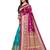 Sareemall Green & Pink Casual Art Silk Printed Saree With Unstitched Blouse