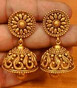 Gold jhumkas