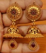 Red jhumkas