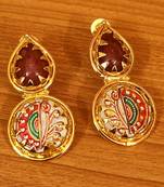 Maroon danglers-drops