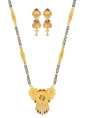 Multicolor zircon   mangalsutra 1