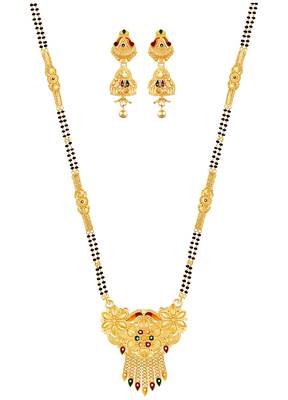 Multicolor zircon   mangalsutra 1