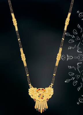 Multicolor zircon   mangalsutra 4
