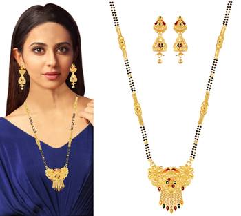 Multicolor zircon   mangalsutra 5