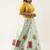 Plus Size Women Sky Net Embroidered Semi-Stitched Lehenga & Unstitched Blouse with Dupatta