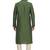 Green embroidered art silk kurta-pajama