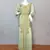 Light Green Moroccan Kaftan	With Sun-proof hijab