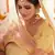 Yellow gota, zarkan and thread embroidered organza semi stitched wedding lehenga