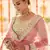 Green Zari, zarkan, gota and thread embroidered Georgette semi stitched wedding lehenga
