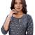 Grey printed cotton long-kurtis