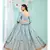 BLUE coloured Embroidered  Semi-Stitched Lehenga & Unstitched Blouse With Dupatta