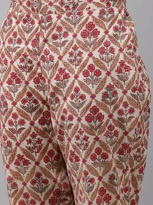 Off-white printed cotton kurta-suits 6