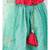 Peplum choli with lehenga and dupatta- pink and green