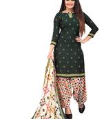 Black fancy crepe salwar