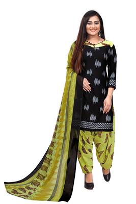 Black fancy crepe salwar 1