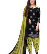 Black fancy crepe salwar