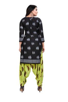 Black fancy crepe salwar 2