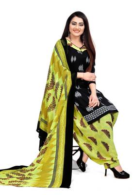 Black fancy crepe salwar 3